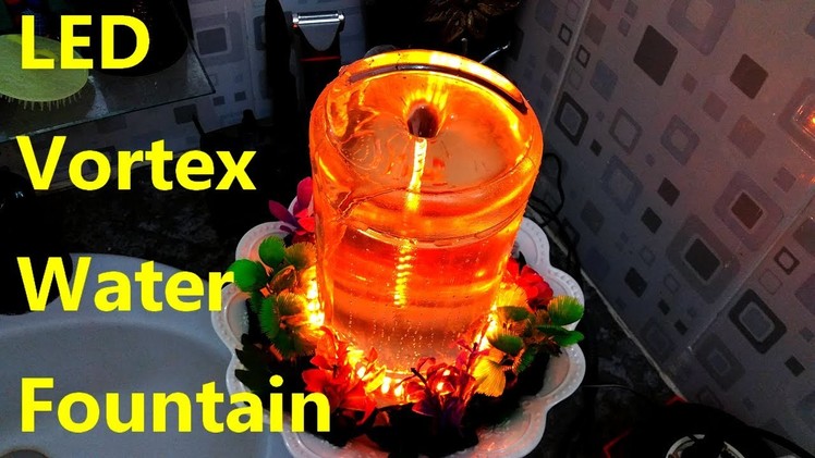 DIY Tabletop Led Vortex Water Fountain