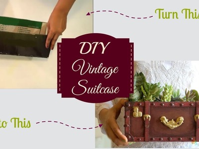 DIY Vintage Suitcase Planter