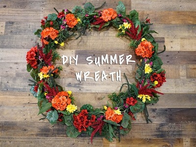 DIY XL Summer Wreath for under $25