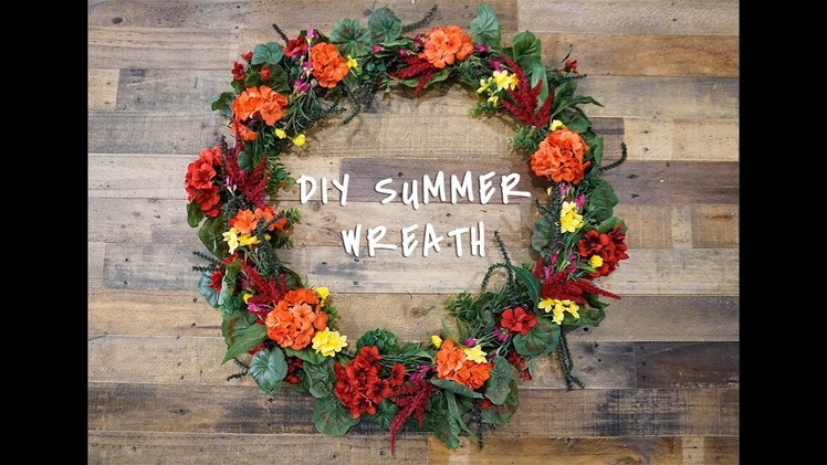 DIY XL Summer Wreath for under $25