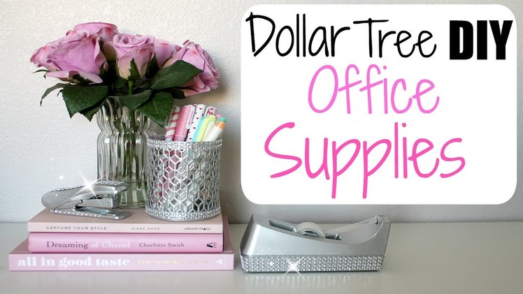Dollar Tree DIY - Glam Office Supplies