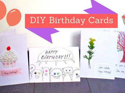 Easy and Creative Birthday Card Ideas | DIY Birthday Cards | by Fluffy Hedgehog