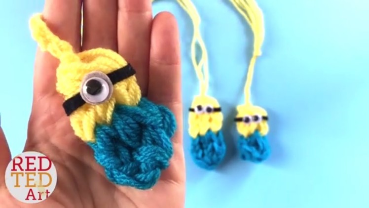 Easy Finger Knitted Minions DIY - Despicable Me DIY