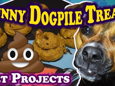 Funny Dogpile Dog Treats  - EASY DIY RECIPE | How to make dogpiles for dogs - PET PROJECTS