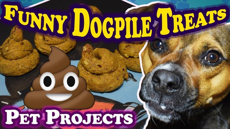 Funny Dogpile Dog Treats  - EASY DIY RECIPE | How to make dogpiles for dogs - PET PROJECTS