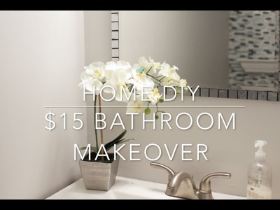 HOME DIY - $15 BATHROOM VANITY MAKEOVER