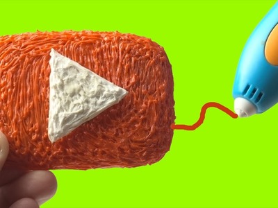 How to Make a Button YouTube |DIY FIDGET SPINNER YouTube 3D PEN DIY