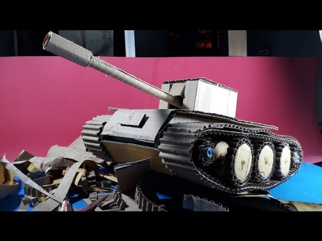 how to make a toy tank out of cardboard