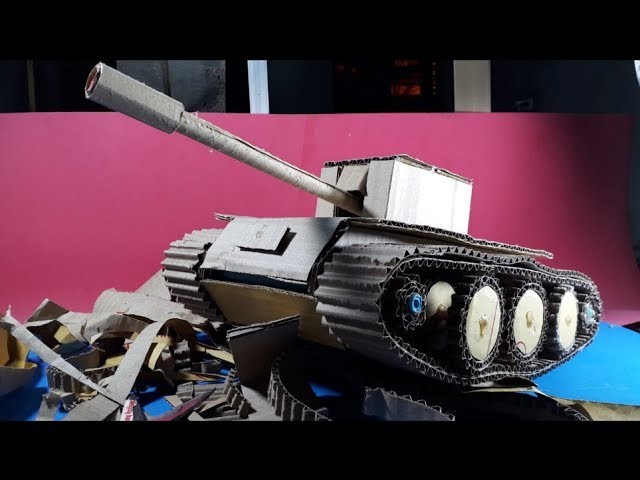 How to make a Tank from Cardboard  - Tank toy DIY -[Piece of Paper]
