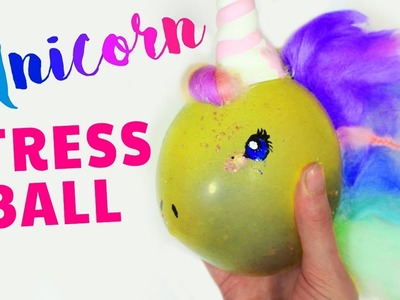 How To Make DIY Unicorn Squishy Stress Ball | DIY Unicorn Squishy Ball - Hooplakidz How to