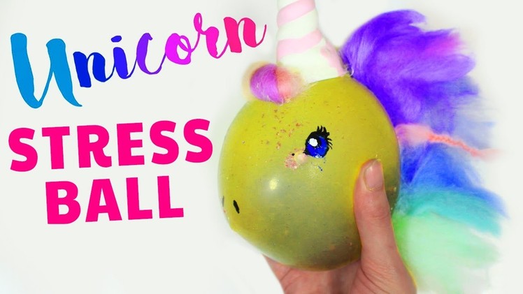 How To Make DIY Unicorn Squishy Stress Ball | DIY Unicorn Squishy Ball - Hooplakidz How to
