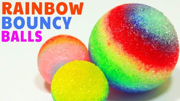 How To Make Rainbow Bouncy Balls | DIY Balls | Colorful and Bouncy - Hooplakidz How To