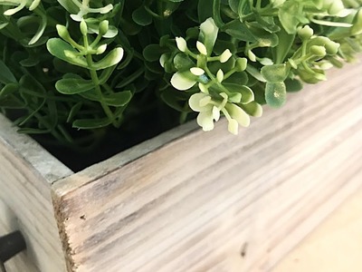 Indoor Planter Box || Farmhouse Chic || DIY || Home Decor