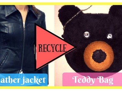 JACKET INTO A TEDDY SLING BAG ( DIY RECYCLE )
