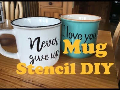 Mug Stencil DIY Project