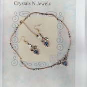 night on the town necklace and earring set