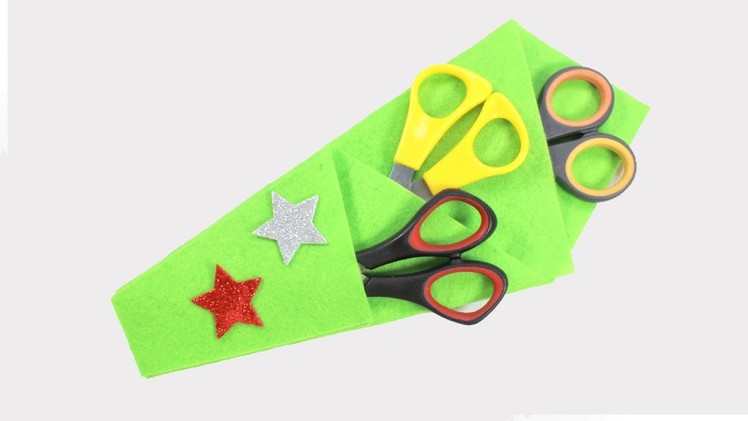 Scissors Pouch | Easy Scissors Case | No-Sew DIY