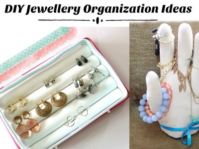 Two Easy DIY Jewellery Organization Ideas- Earring Holder box & Jewellery Holder Stand
