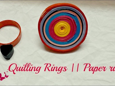 || 2 easy Quilling Rings || Paper Rings ||