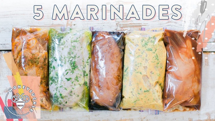 5 EASY DIY Chicken Marinades + 3 Meal Ideas!!!