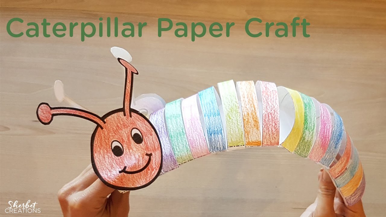 Caterpillar Paper Craft, September 17 Box, Sherbet Creations