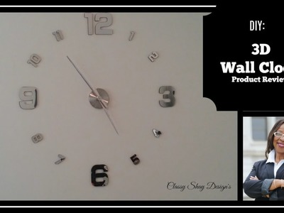 ????DIY 3D Wall Clock| Product Reveiw|Home Decor????????????