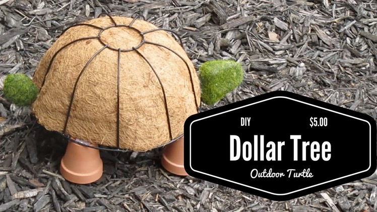DIY $5 Dollar Tree Outdoor Turtle
