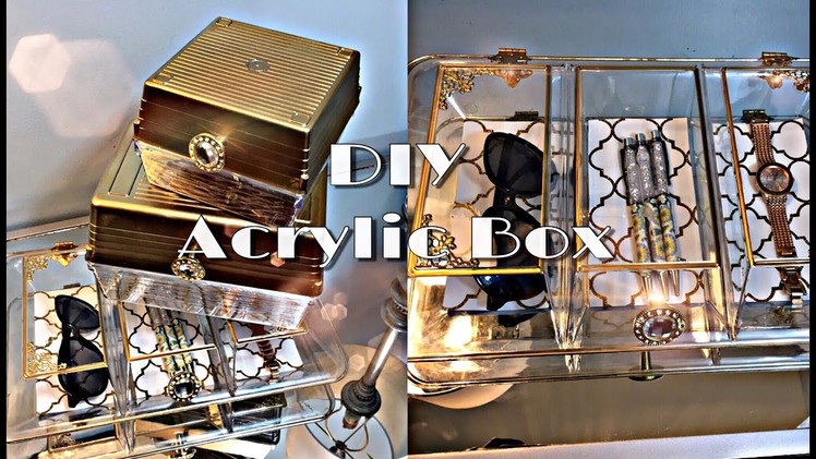DIY | Acrylic Storage Box | Using Dollar Tree Acrylic Containers