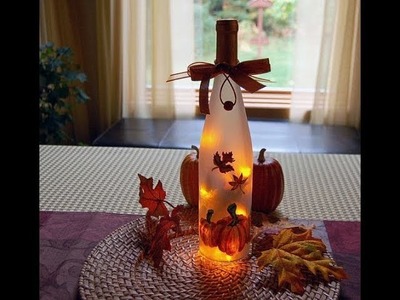 DIY-Art Attack. 5 minutes Home Decor Ideas With Glass bottle at Home