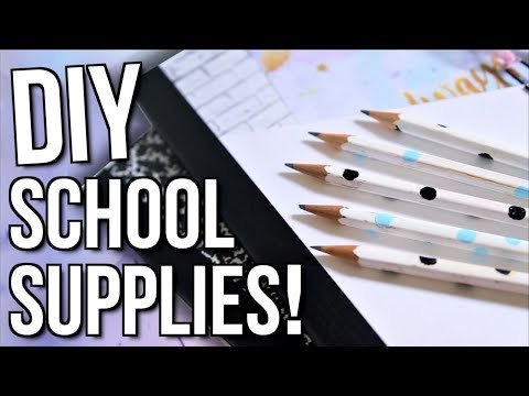 DIY BACK TO SCHOOL SUPPLIES! Notebooks, Pencil Cases + More 2017!