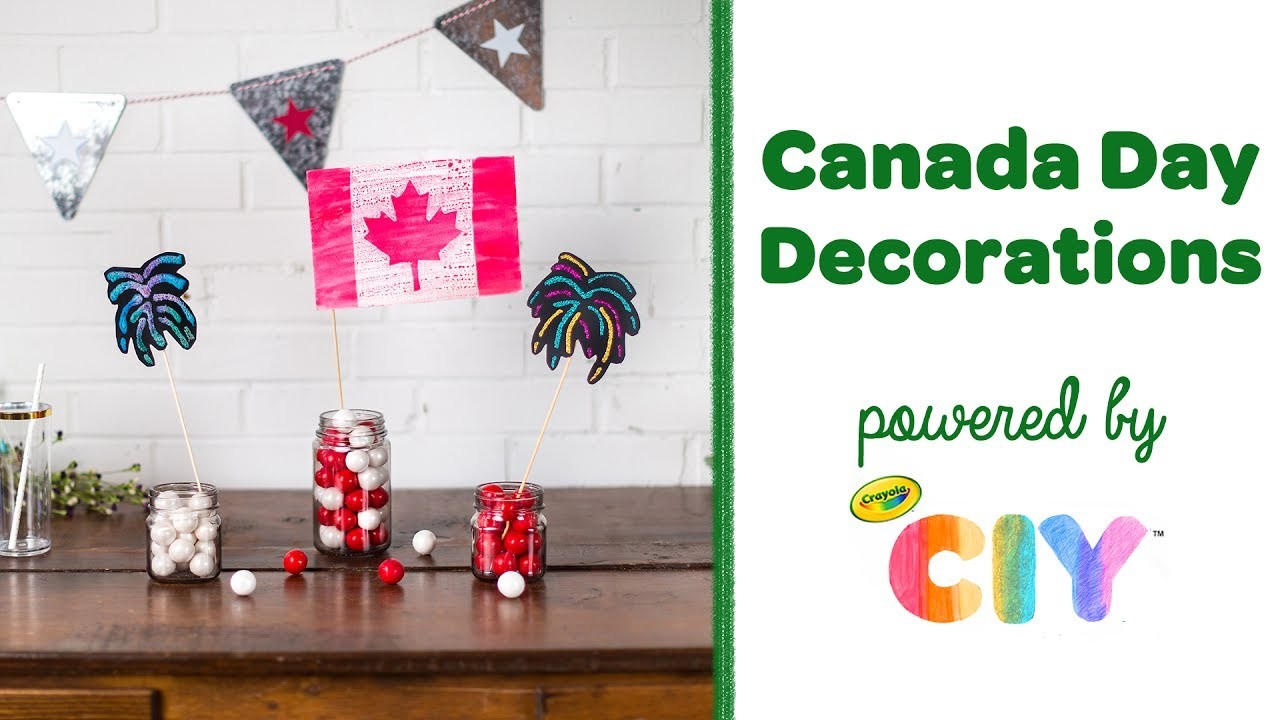 DIY Canada Day Decorations || Crayola CIY: Create It Yourself