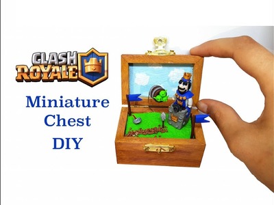 DIY Clash Royale Miniature in a Chest - Polymer clay fan art