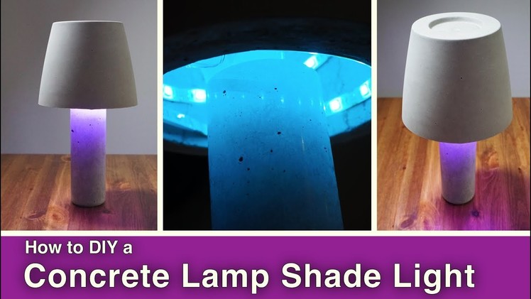 DIY Concrete Lamp Shade Light