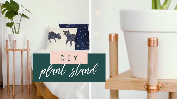 DIY Copper and Wood Plant Stand | South African Youtuber #ad
