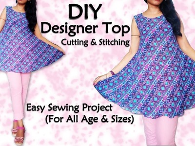 Diy Designer Top Cutting & Stitching | Sewing for Beginners