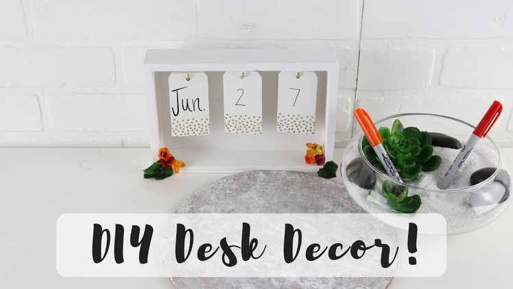DIY Desk Decor + Organization ||  Easy Cute Desk Ideas!
