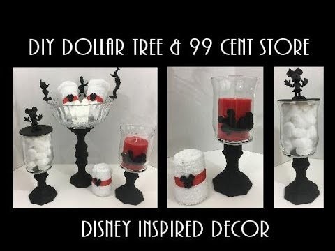 DIY Dollar Tree & 99 cent Store Disney inspired Decor