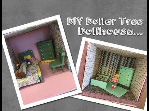 DIY Dollar Tree Wood Doll House Furniture Part 5