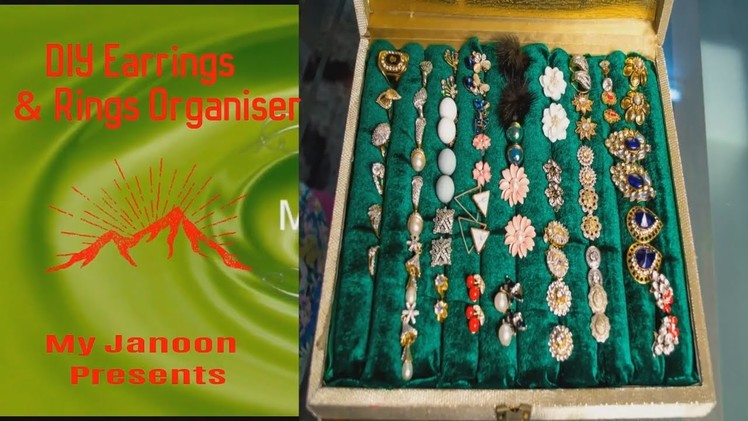 DIY Earrings & Rings Organiser from Invitation Box