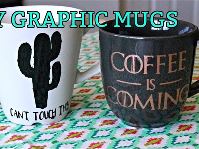 DIY: Graphic Mugs | Game of Thrones Inspired