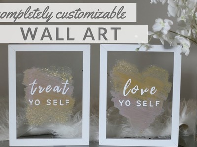 DIY Home Decor: COMPLETELY CUSTOMIZABLE WALL ART | Easy & Inexpensive