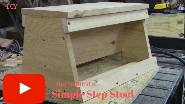 DIY How To Build A Simple Step Stool!!