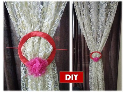 DIY how to make curtains holder out of cardboard