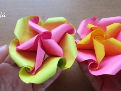 DIY How to Make Easy Origami Flower  From post-it note