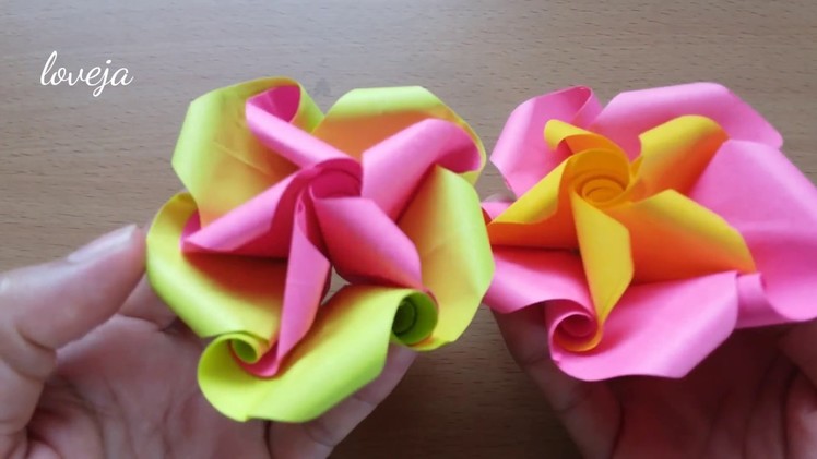 DIY How to Make Easy Origami Flower  From post-it note