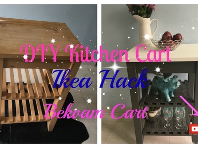 DIY Kitchen Cart I IKEA Hack I Bekvam Cart