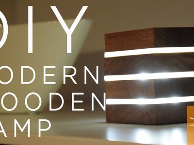 DIY Modern Wooden LED Lamp