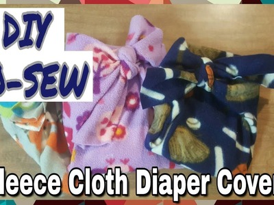 DIY NO-SEW Fleece Cloth Diaper Cover! Budget Cloth Diapering!!