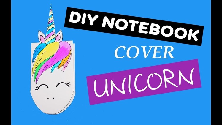 DIY notebook cover unicorn | DIY cute notebook ideas | School Supplies You NEED To Try! | Julia DIY