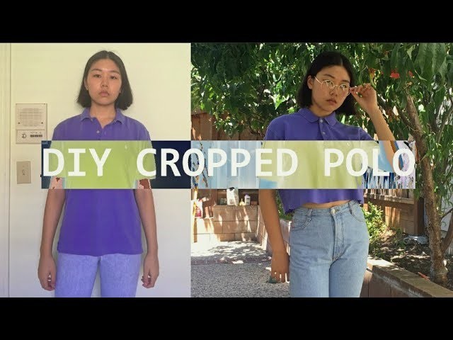Diy: old polo shirt → crop top